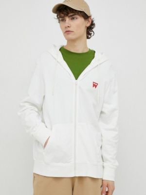 Бавовняний светр з капюшоном з принтом Wrangler білий