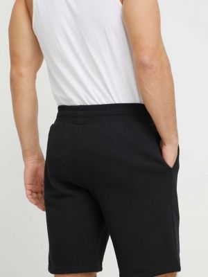 Pantaloni scurți din bumbac Emporio Armani Underwear negru