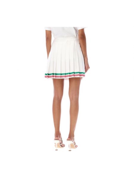 Mini spódniczka plisowana Casablanca biała