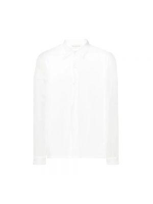 Przezroczysta jedwabna koszula Dries Van Noten biała