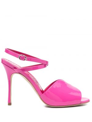 Sandály Manolo Blahnik růžové
