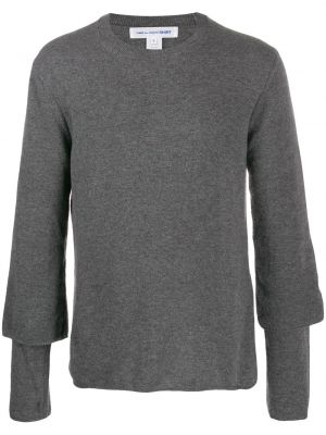 Camisa de tela jersey Comme Des Garçons Shirt gris