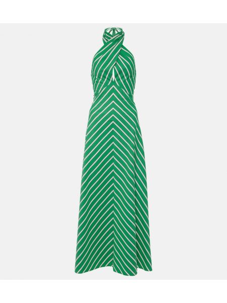Vestido de tiras Staud verde