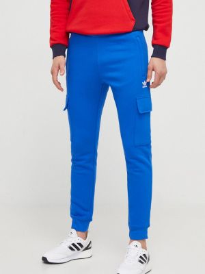 Slim fit sport nadrág Adidas Originals kék
