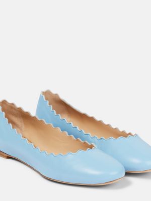 Bőr balerina cipők Chloã© kék