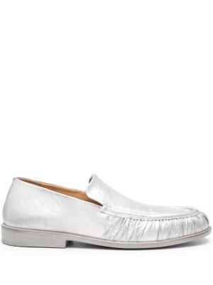 Pantofi loafer din piele Marsell argintiu
