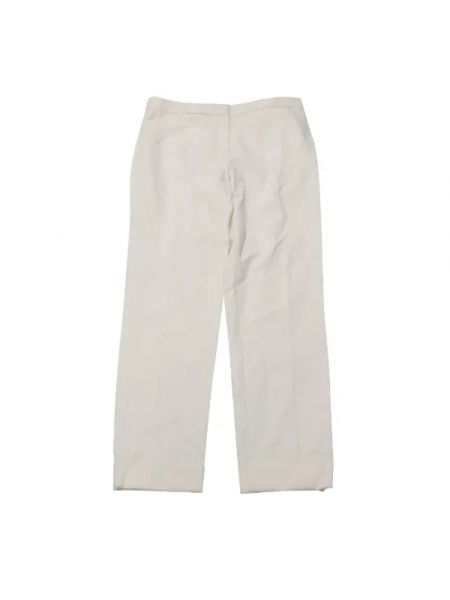 Spodnie bawełniane Armani Pre-owned białe