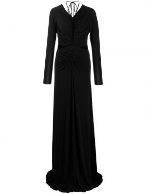 Платье с вырезом Halston Heritage, черное