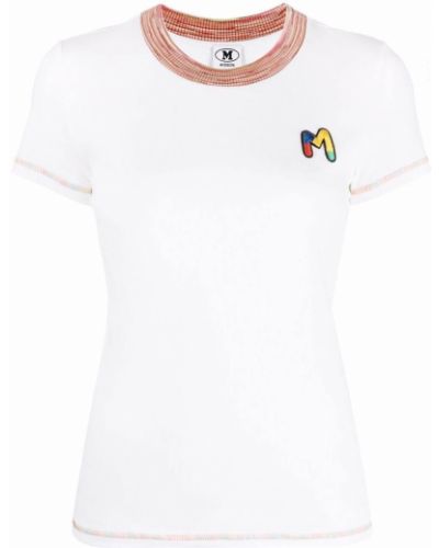 Camiseta con bordado M Missoni blanco