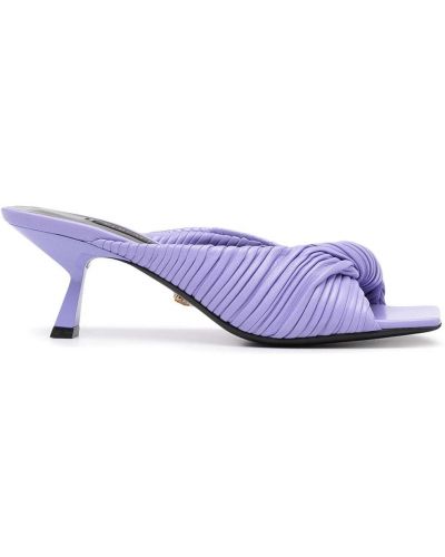 Sandalias plisados Versace violeta