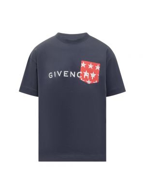 Koszulka z krótkim rękawem Givenchy niebieska
