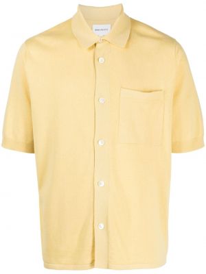 Košile s knoflíky Norse Projects žlutá