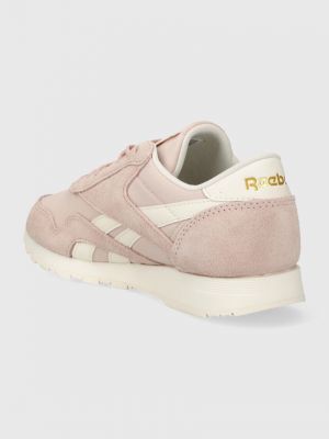 Sneakerși din piele din nailon Reebok Classic nylon roz
