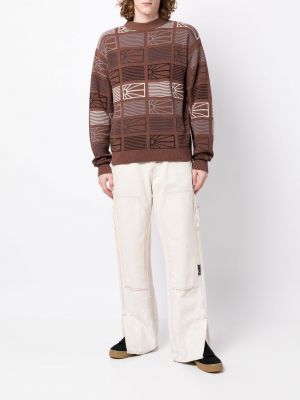 Sweter Paccbet brązowy