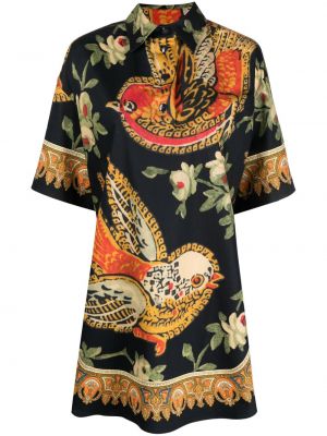 Klasické bavlněné košilové šaty s knoflíky Etro