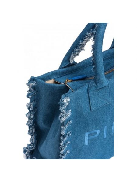 Bolso shopper Pinko azul