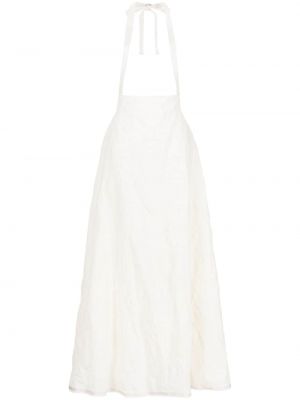 Μάλλινη μάξι φόρεμα Marc Le Bihan λευκό