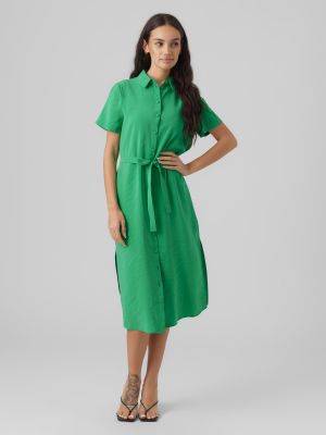 Φόρεμα Vero Moda Petite πράσινο