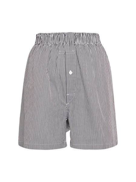 Jersey stripete bomull shorts Maison Margiela hvit