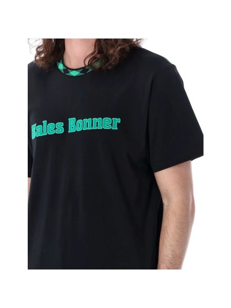 Camisa con bordado Wales Bonner negro