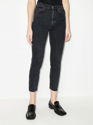 Jeans taille haute Re/done noir