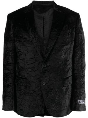 Sametové sako Versace černé