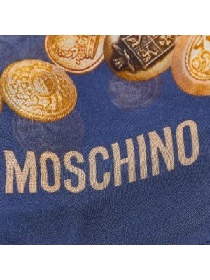 Bufanda de seda elegante Moschino Pre-owned azul