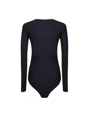Jersey de cuero de tela jersey de cuero sintético Mm6 Maison Margiela negro