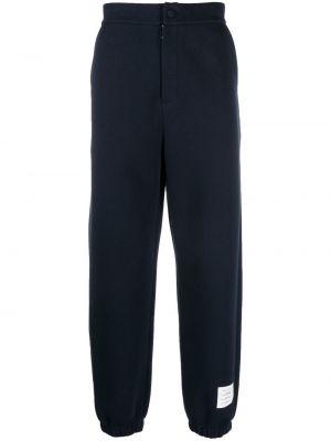 Памучни спортни панталони Thom Browne синьо