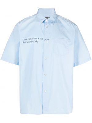 Chemise avec imprimé slogan à imprimé Undercover