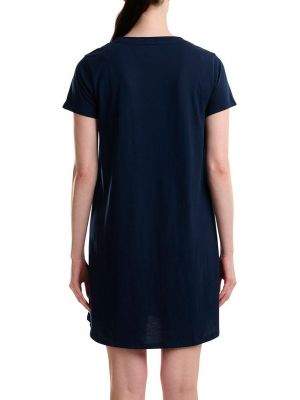 Ночная рубашка с v-образным вырезом с коротким рукавом Tommy Hilfiger синяя