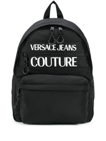 Mochila con estampado Versace Jeans Couture negro