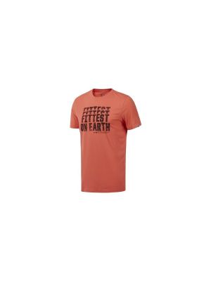Tričko s krátkými rukávy Reebok Sport oranžové