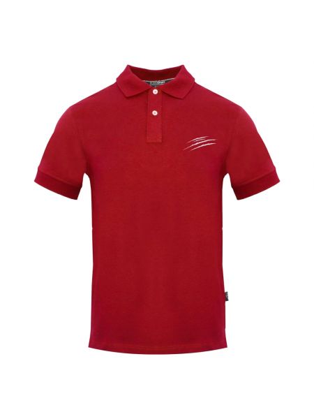 Poloshirt aus baumwoll mit print mit kurzen ärmeln Plein Sport rot