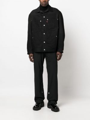 Koszula na guziki bawełniana Junya Watanabe Man czarna