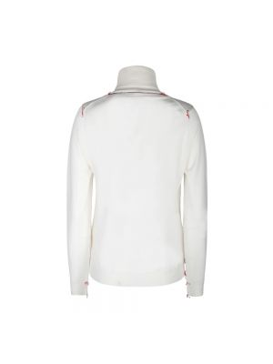 Jersey cuello alto de lana de tela jersey Maison Margiela blanco