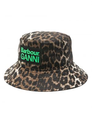 Mütze mit print mit leopardenmuster Ganni