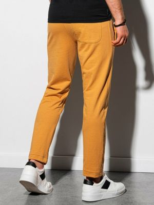 Pantaloni sport Ombre Clothing galben