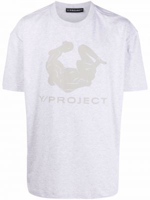 Camiseta con estampado Y/project gris