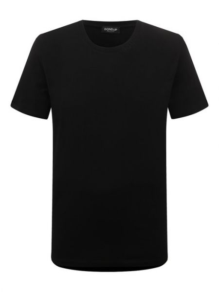 Хлопковая футболка Dondup черная