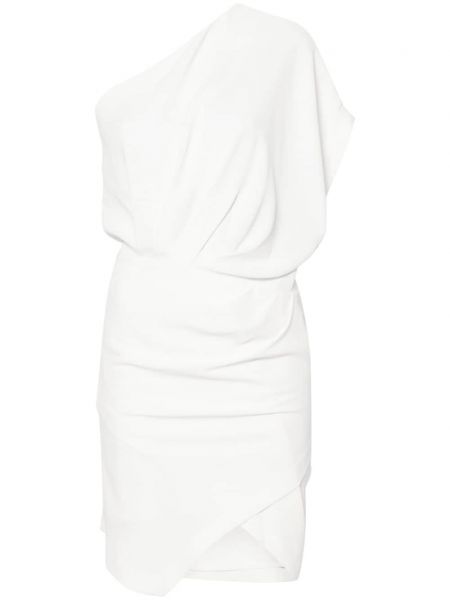 Asymetrické večerní šaty Iro bílé