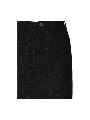 Falda larga de algodón Self-portrait negro