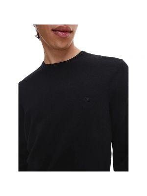 Jersey de lana de tela jersey Calvin Klein negro