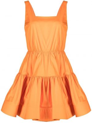 Mini-abito con scollo quadrato Jason Wu arancione