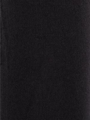 Svilene hlačne nogavice iz kašmirja Wolford črna