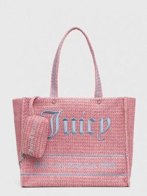 Пляжна сумка Juicy Couture рожева