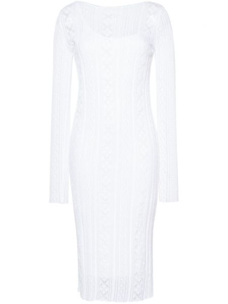 Lepršava haljina s čipkom Roberto Collina bijela