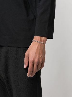 Bracelet en tricot Nialaya Jewelry argenté