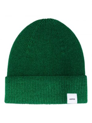 Вълнена шапка Aspesi зелено