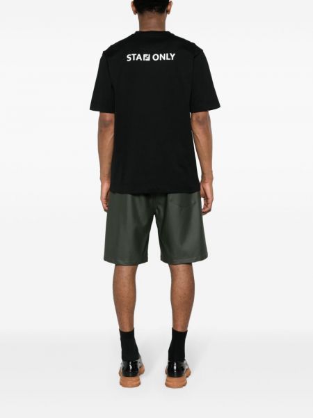 T-shirt aus baumwoll mit print Fendi schwarz